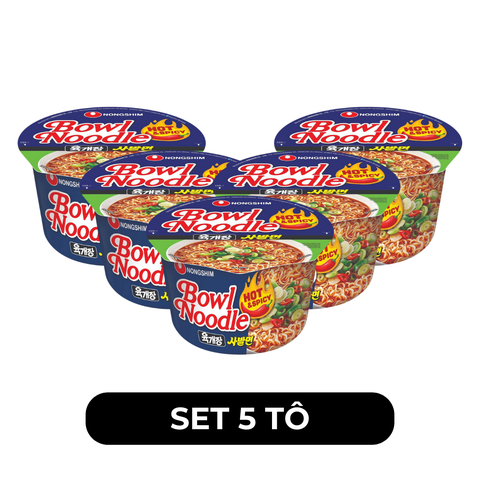 NONGSHIM - Mì tô Nongshim Yukgaejang Cay, Mì tô Yukgaejang Cay Nongshim, Mì Nongshim Yukgaejang tô - 86g/tô - 00435