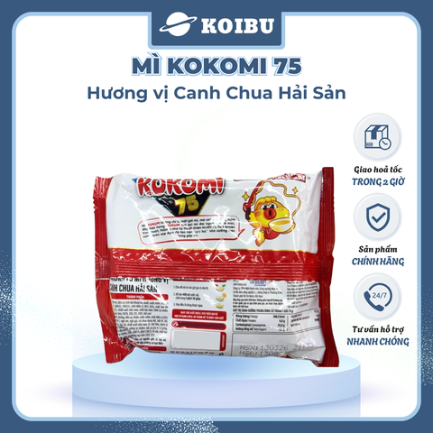 MASAN - Mì Kokomi 75 Canh chua hải sản, Kokomi 75 Mì canh chua hải sản Kokomi 75 gói ăn liền - 75g/gói - 00216