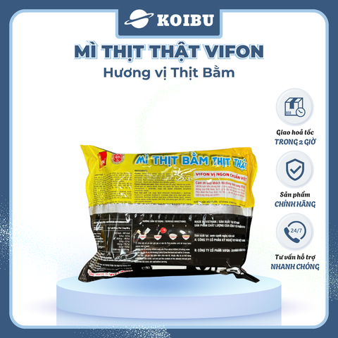 VIFON - Mì thịt thật Vifon hương vị Thịt Bằm, Vifon Mì Thịt bằm thịt thật Vifon, Mì Vifon thịt thật - 90g/gói - 00815