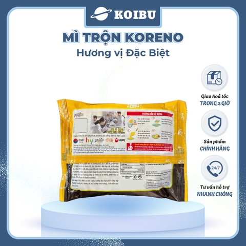 PALDO - Mì trộn Koreno hương vị Đặc biệt, Koreno Mì trộn đặc biệt Koreno, Mì Koreno Hàn Quốc ăn liền - 74g/gói - 00161