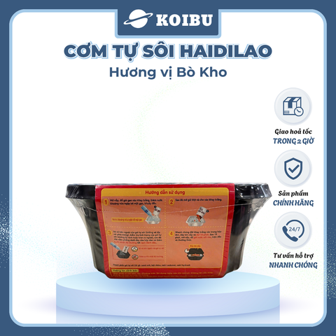 YIHAI - Cơm tự sôi Haidilao hương vị Bò kho, Cơm tự sôi Hadilao Bò kho - 195g/hộp - 00834