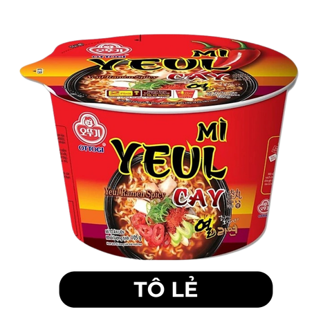 OTTOGI - Mì tô Ottogi hương vị Yeul cay, Ottogi mì tô Yeul cay Ottogi, Mì Yeul cay Ottogi Hàn Quốc - 105g/tô - 00408