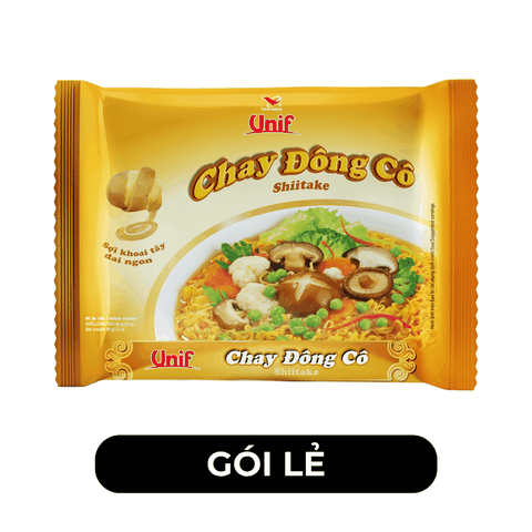 UNI-PRESIDENT - Mì Unif hương vị Chay Đông Cô - Mì nấm đông cô chay gói, Mì Unif chay đông cô - 80g/gói - 00293