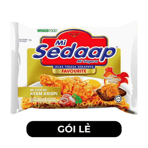 SEDAAP - Mì trộn Sedaap hương vị gà rán không cay - Sedaap vị gà rán không cay, Mì vị gà rán không cay Sedaap, Mì trộn Sedaap vị gà rán không cay, Mì trộn vị gà rán không cay Sedaap, Mì trộn cay Sedaap - 90g/gói - 00285