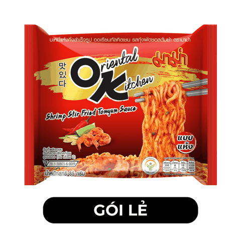 MAMA OK - Mì xào Mama OK Tomyum Chua Cay - Mì xào Tomyum Chua Cay Thái, Mì Tomyum Mama xào - 85g/gói - 00261
