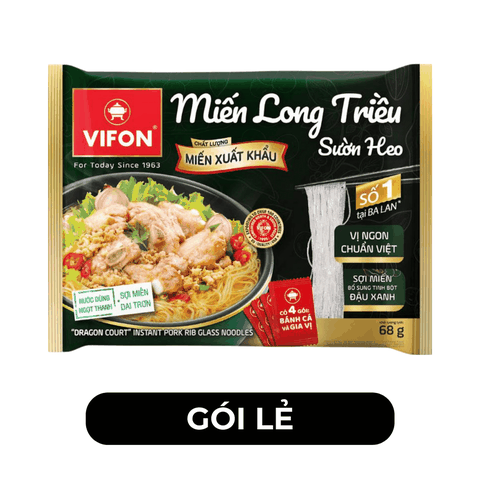VIFON - Miến Long Triều hương vị Sườn Heo, Miến sườn heo gói, Vifon Miến Long Triều - 68g/gói - 00503