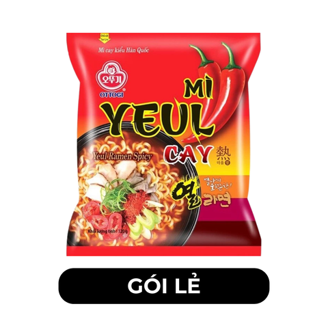 OTTOGI - Mì nấu Ottogi hương vị Yeul cay, Mì Yeul cay Ottogi, Mì cay Yeul Ottogi, Mì Otogi Yeul cay - 120/gói - 00456