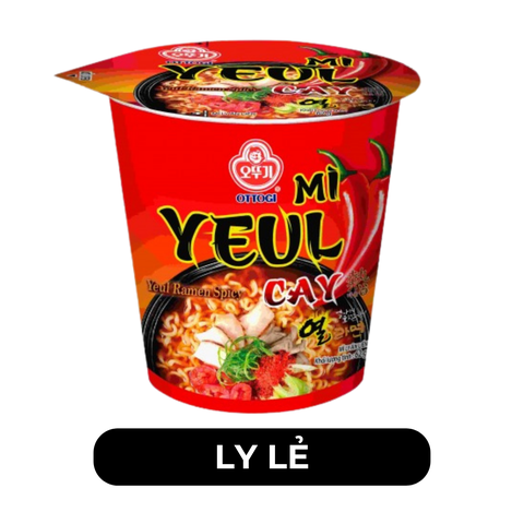 OTTOGI - Mì ly Ottogi hương vị Yeul cay, Ottogi mì ly ăn liền, Mì ly Hàn Quốc Otogi ly, Mì Yeul cay - 62g/ly - 00245