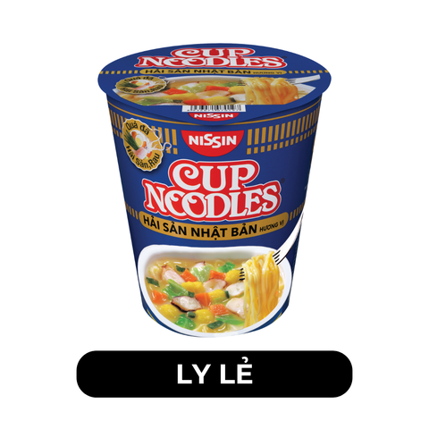 NISSIN - Mì ly Cup Noodles Hải sản Nhật Bản, Mì ly Hải sản Nhật Bản Cup Noodles, Mì Cup Noodles ly - 67g/ly - 00371