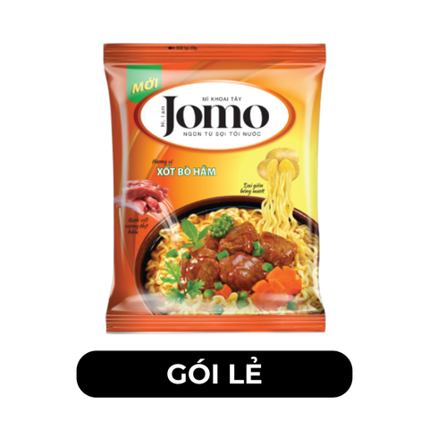ASIAFOODS - Mì khoai tây Jomo hương vị Xốt bò hầm, Mì Jomo Xốt bò hầm, Mì Xốt bò hầm Jomo ăn liền - 85g/gói - 00347