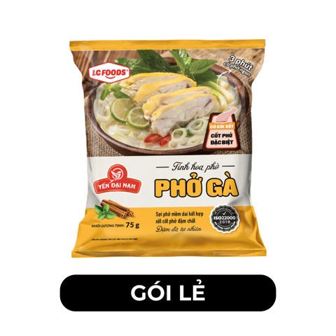 LC FOODS - Phở Yến Đại Nam hương vị Gà, Phở Yến Đại Nam LC Foods, Phở gà ăn liền Yến Đại Nam - 75g/ gói - 00638
