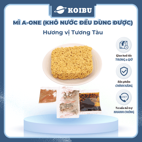 SAIGON VE WONG - Mì A-One hương vị Tương tàu, Mì trộn tương tàu A One, Mì tương tàu Aone - 85g/gói - 00775