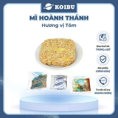 ACECOOK - Mì Hoành Thánh hương vị Tôm, Mì Hoành Thánh tôm ăn liền, Mì vằn thắn tôm Acecook ăn liền - 79g/gói - 00032