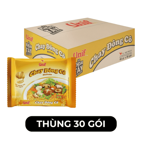 UNI-PRESIDENT - Mì Unif hương vị Chay Đông Cô - Mì nấm đông cô chay gói, Mì Unif chay đông cô - 80g/gói - 00293