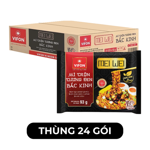 VIFON - Mì trộn Mei Wei hương vị tương đen Bắc Kinh, mì trộn Mei Wei ăn liền, mì trộn MeiWei, mì trộn Vifon - 93g/gói - 00226