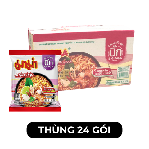 MAMA - Mì MAMA gói lớn 95g vị Tôm TomYum/ MaMa gói lớn vị Tôm Yum/ Mì Thái Lan MaMa gói vị Tom-Yum 95g/ Mì Thailand MaMa 95g vị Tôm-Yum- Mì Ăn Liền Thái Lan gói lớn - Mie Mama lớn 95g/ Mì nước Mama ThaiLand - 95g/gói - 00267