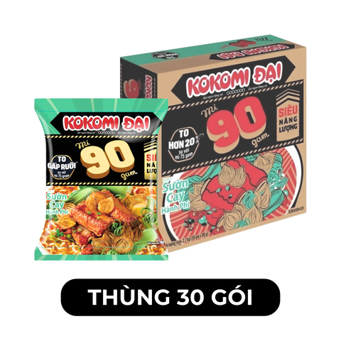 MASAN - Mì Kokomi 90 hương vị Sườn cay hành phi, Mì Kokomi 90 Sườn cay hành phi, Mì Kokom Đạii 90 - 90g/gói - 00121