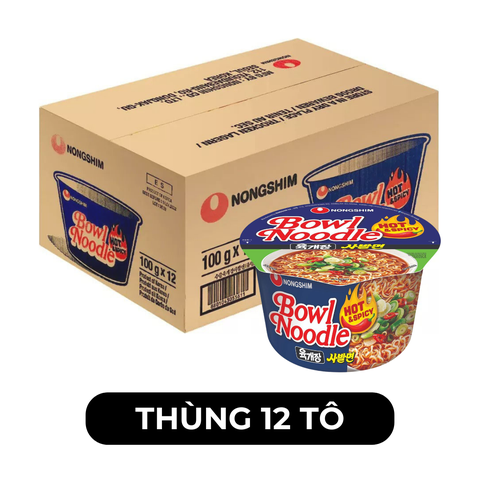 NONGSHIM - Mì tô Nongshim Yukgaejang Cay, Mì tô Yukgaejang Cay Nongshim, Mì Nongshim Yukgaejang tô - 86g/tô - 00435