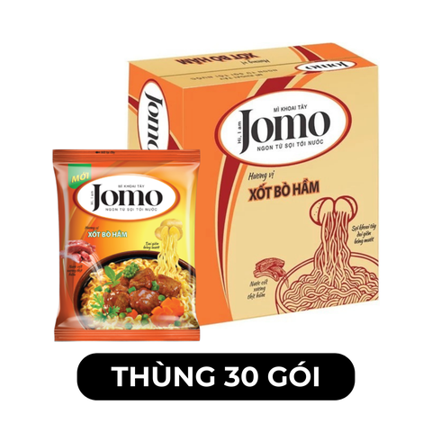 ASIAFOODS - Mì khoai tây Jomo hương vị Xốt bò hầm, Mì Jomo Xốt bò hầm, Mì Xốt bò hầm Jomo ăn liền - 85g/gói - 00347