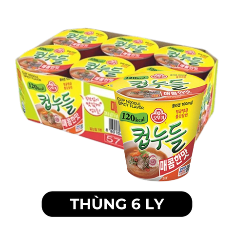 OTTOGI - Miến ly Ottogi hương vị Cay, Miến Ottogi ly cay ăn liền, Miến ly cay Otogi Hàn Quốc ăn liền - 38g/ly - 00623