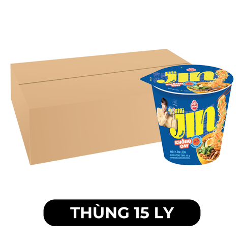 OTTOGI - Mì ly Jin hương vị Không cay, Mì Không cay Jin ly, Mì ly Jin Không cay, Mì ly Ottogi ăn liền - 65g/ly - 00195