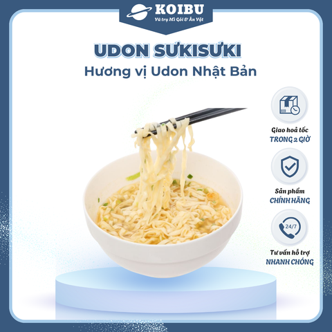 ACECOOK - Mì Udon Sưkisưki hương vị Udon Nhật Bản, Mì udon Suki Acecook, Mì udon Nhật Bản Sưki Sưki - 75g/gói - 00035