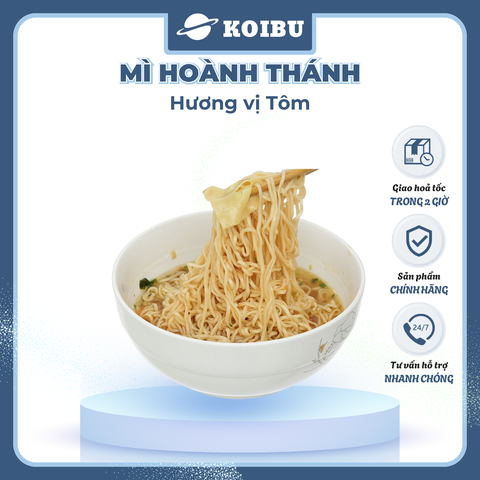 ACECOOK - Mì Hoành Thánh hương vị Tôm, Mì Hoành Thánh tôm ăn liền, Mì vằn thắn tôm Acecook ăn liền - 79g/gói - 00032