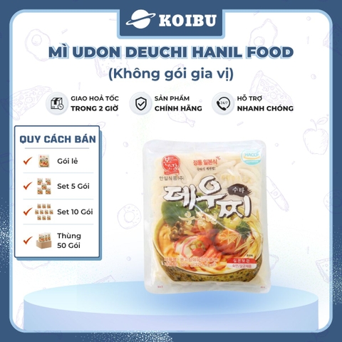 HANIL FOOD - Mì Udon Deuchi Hanil Food (không gói gia vị), Mì Udon không gia vị, Udon Hàn Quốc - 200g/gói - 00828