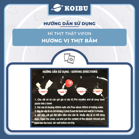 VIFON - Mì thịt thật Vifon hương vị Thịt Bằm, Vifon Mì Thịt bằm thịt thật Vifon, Mì Vifon thịt thật - 90g/gói - 00815