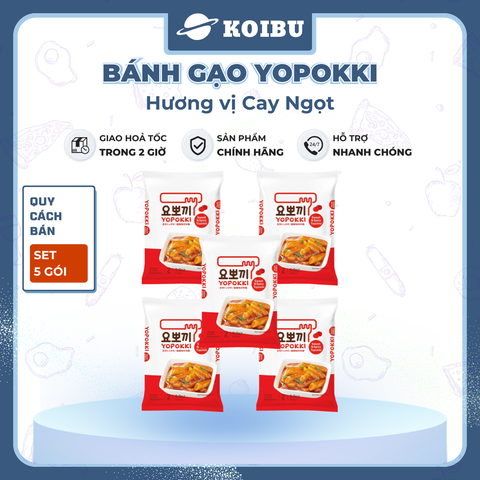 YOUNG POONG- Tokbokki Hàn Quốc Yopokki hương vị Cay ngọt, Tokbokki  Yopoki, Bánh gạo Yopokki Hàn Quốc 280g/gói - 00874