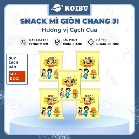 MENGZHOU - Snack mì giòn Chang Ji hương vị Gạch cua, Snack mì gạch cua Chang Ji, Mì Trung Quốc gói - 26g/gói - 00500