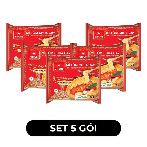 VIFON - Mì tươi Vifon hương vị Tôm Chua Cay - Mì tươi vị Tôm Chua Cay, Mì Vifon tươi - 70g/gói - 00217