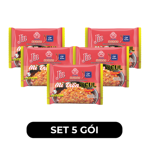 OTTOGI - Mì úp Jin hương vị trộn Yeul gà cay, Mì trộn Yeul gà cay Jin, Mì trộn Jin Yeul gà cay - 70g/gói - 00451