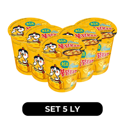 SAMYANG - Mì ly khô gà cay Samyang hương vị Gà Cay Phô mai, Mì ly gà cay phô mai Samyang Hàn Quốc - 80g/ly - 00411
