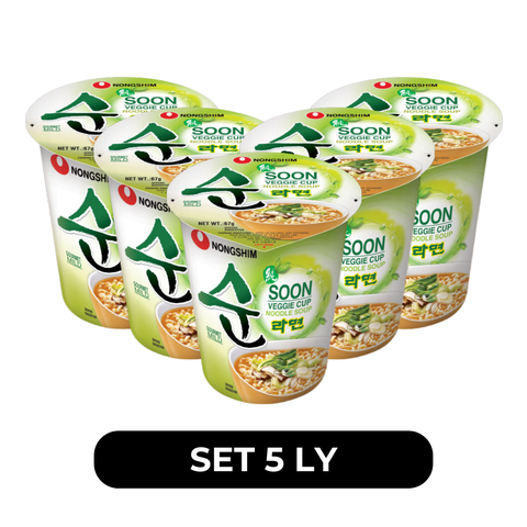 NONGSHIM - Mì ly Nongshim Soon Veggie chay, Mì ly Soon Veggie chay Nongshim, Mì Nongshim ly Soon Veggie - 68g/ly - 00436
