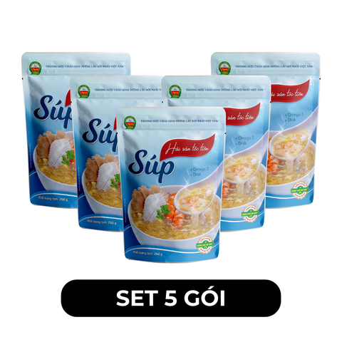 CÂY THỊ - Súp Cây Thị hương vị Hải sản tóc tiên, Súp hải sản tóc tiên Cây Thị súp dinh dưỡng Cây Thị - 260g/gói -  00791