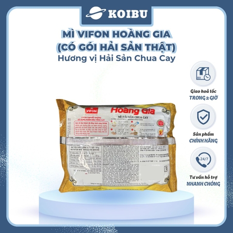 VIFON - Mì Hoàng Gia hương vị Hải Sản Chua Cay (có gói hải sản thật), Mì Hải sản Vifon Hoàng Gia - 130g/gói - 00215