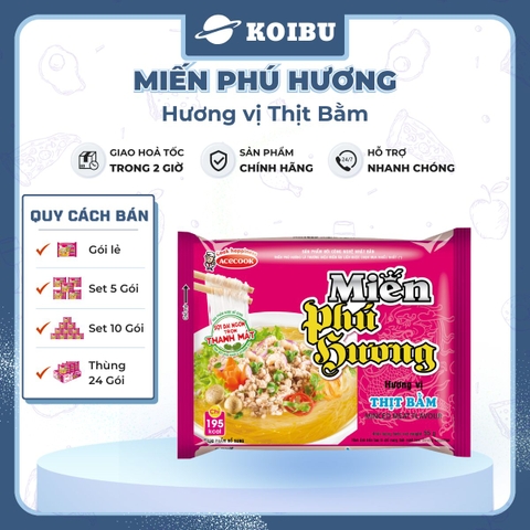 ACECOOK - Miến Phú Hương hương vị Thịt Bằm Miến Phú Hương Thịt Bằm, Miến vị Thịt Bằm Phú Hương - Miến ăn liền Acecook - 55g/gói - 00062