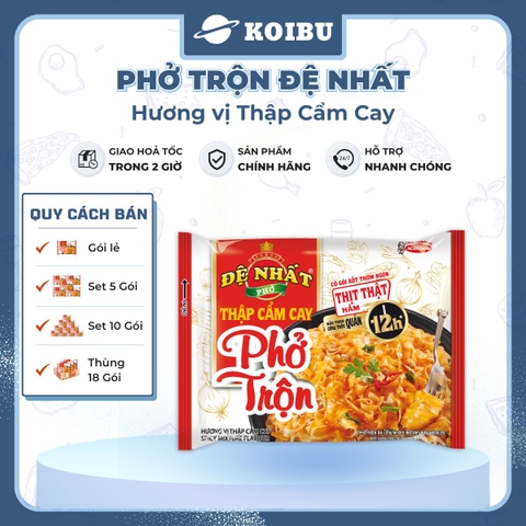 ACECOOK - Phở trộn Đệ Nhất Hương vị Thập Cẩm Cay - Phở thập cẩm cay trộn Đệ Nhất - Đệ Nhất Phở trộn/ Phở Đệ Nhất/ Phở ăn liền Đệ Nhất - 82g/gói - 00059