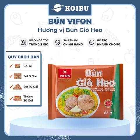 VIFON - Bún Vifon hương vị Bún giò heo, Bún giò heo Vifon Bún giò heo, Bún giò ăn liền Vifon gói - 65g/gói - 00145