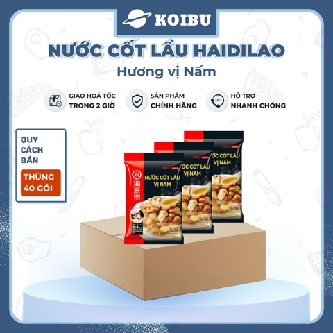 HAIDILAO - Nước cốt lẩu Haidilao vị nấm, nước cốt lẩu nấm Haidilao, Haidilao cốt lẩu chay nấm - 150g/gói - 00886