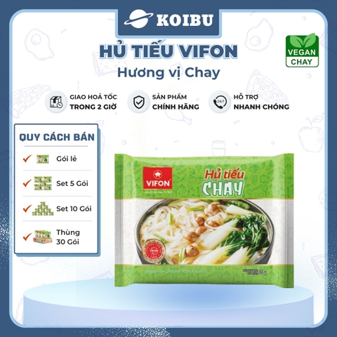 VIFON - Hủ tiếu Vifon hủ tiếu Chay, Hủ tíu Chay Vifon, Vifon Hủ tiếu Chay, Hủ tíu gói ăn liền Vifon - 65g/gói - 00166