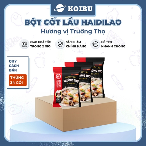 HAIDILAO - Bột cốt lẩu Haidilao vị Trường thọ, bột cốt lẩu Trường thọ Haidilao, gia vị cốt lẩu Haidilao - 110g/gói - 00887