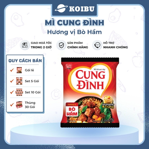 AFOTECH - Mì Cung Đình Bò hầm, Mì Bò hầm Cung Đình, Mì khoai tây Cung Đình Bò hầm, Mì Cung Đình gói - 79g/gói - 00301