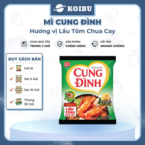 AFOTECH - Mì Cung Đình Lẩu tôm chua cay, Mì Tôm chua cay Cung Đình, Mì khoai tây Cung Đình gói - 85g/gói - 00298
