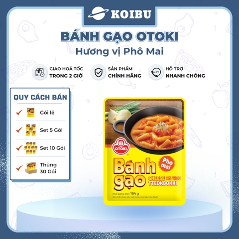OTOKI - Bánh gạo Otoki hương vị Phô mai, Bánh gạo phô mai Otoki Jin, Bánh gạo phô mai Jin Ottogi - 164g/gói - 00688