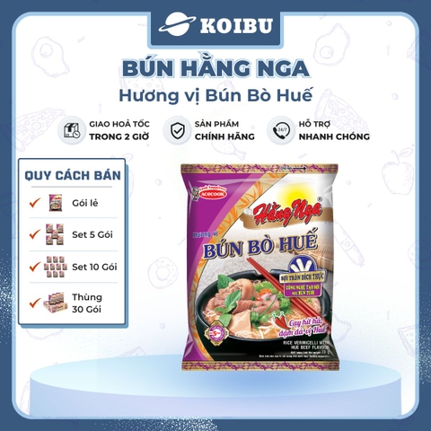 ACECOOK - Bún bò Huế Hằng Nga, Hằng Nga Bún bò Huế, Bún Hằng Nga hương vị Bún bò Huế, Bún bò Acecook - 73g/gói - 00049