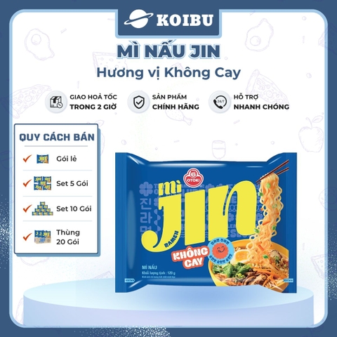 OTOKI - Mì nấu Jin hương vị Không cay, Mì nấu Jin không cay, Mì Jin nấu không cay, Mì Jin Ottogi - 120/gói - 00525