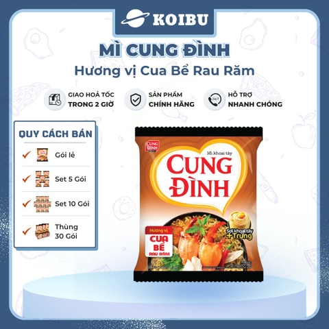 AFOTECH - Mì Cung Đình Cua bể rau răm, Mì Cua bể rau răm Cung Đình, Mì khoai tây Cung Đình ăn liền - 79g/gói - 00297