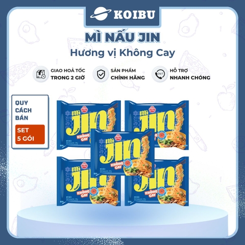 OTOKI - Mì nấu Jin hương vị Không cay, Mì nấu Jin không cay, Mì Jin nấu không cay, Mì Jin Ottogi - 120/gói - 00525